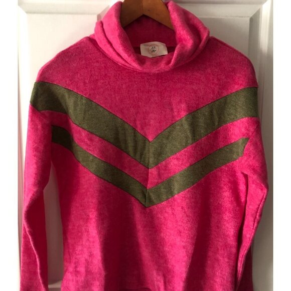 NWT ANTHROPOLOGIE Ella Mara Turtleneck Sweater Size XXSP Pink - Picture 10 of 11